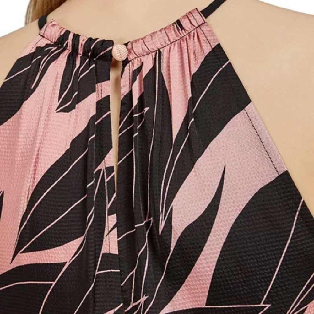 Ted Baker Leahla Sour Cherry Halter Midi Dress viscose summer print 4 TED- 10 US - Picture 3 of 5